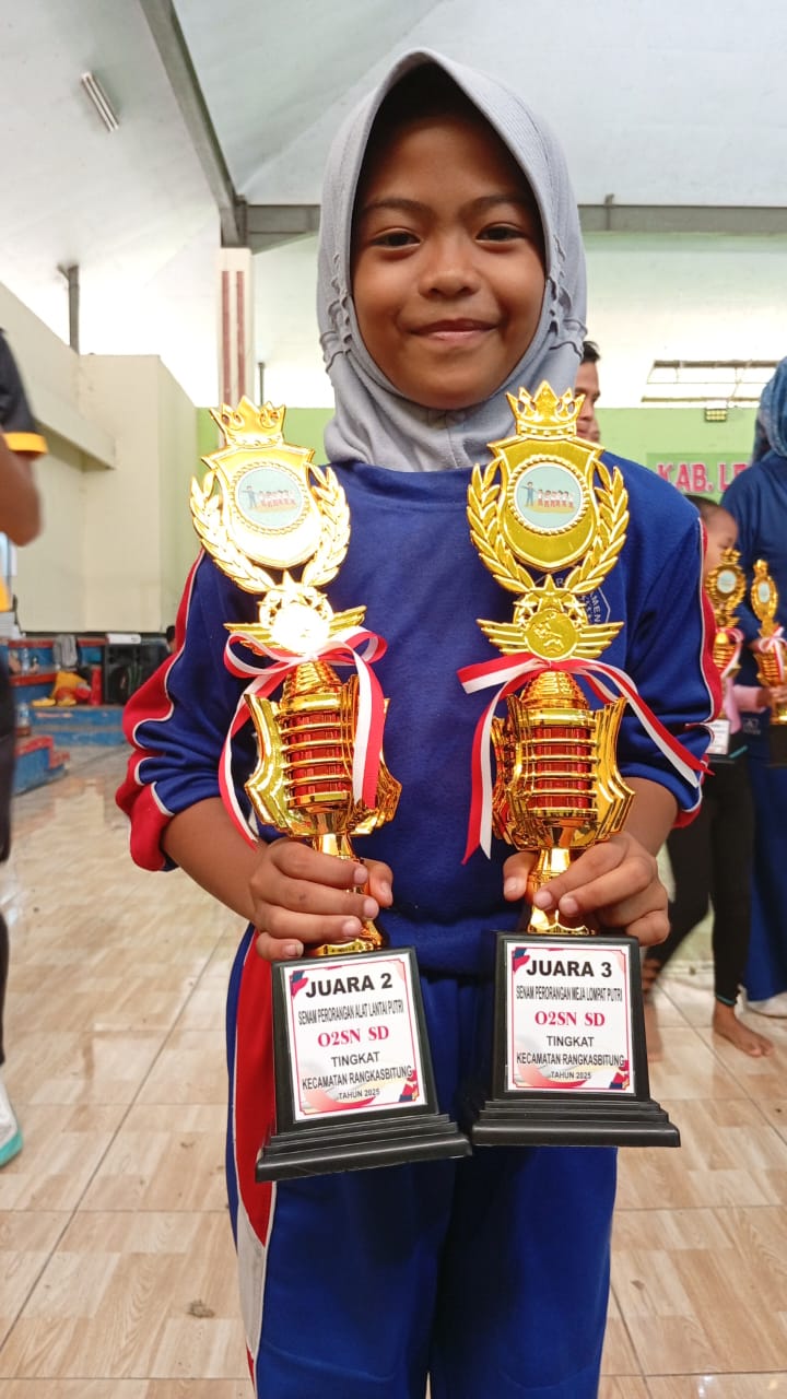 Adiba Raih Juara II dan Juara III O2SN SD Tingkat Kecamatan Rangkasbitung Tahun 2025
